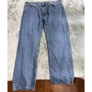 Levis 505 Regular Fit Jeans, Size 38 x 30 - Blue Straight Leg Blue Denim USA Men